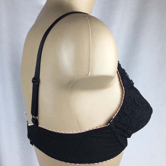 SOLD Felina Black Unlined Underwire Bra 34B - Picture 4 of 5